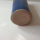 Ceramic vase with blue cover Signed Jean CACHELEUX (Puisaye)