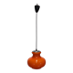 Orange opaline pendant light from the 60s/70s