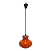 Orange opaline pendant light from the 60s/70s