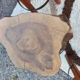 Brutalist stools vintage light wood 70'
