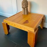 Table basse vintage pin massif