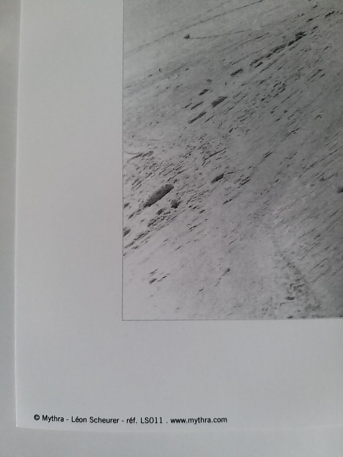 Skier in the 50s - Photo by Léon Scheurer (contemporary print)