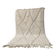 Large Beni Ouarain rug 300x200 cm in natural wool – Berber rug