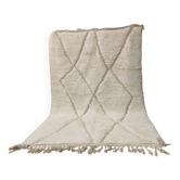 Large Beni Ouarain rug 300x200 cm in natural wool – Berber rug