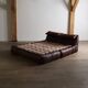 Le Bambole Bed In Buffalo Leather By Mario Bellini For B&B Italia, 1970s