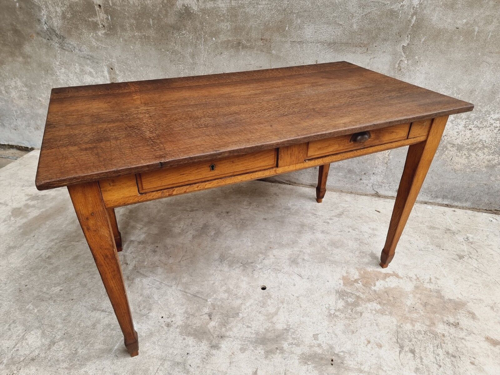 Antique table oak desk table