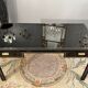 Black lacquered office by Pierre vandel Paris circa 1970
