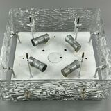 1960s lamp ceiling lamp Plafoniere Kalmar Franken Ice Glas Design