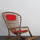 Bamboo Rocking Chair by Haruki Miyajima, 1960s