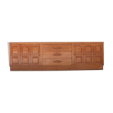 Vintage graphic teak sideboard 1960s