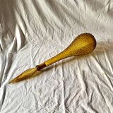 Bouteille en verre d'Empoli jaune ambré