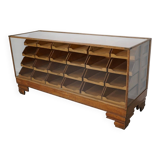 Antique British Oak Haberdashery Cabinet or Shop Counter, 1920/30s