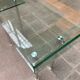 Glass desk - 80s