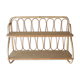 Wall shelf in rattan and bamboo, 70s