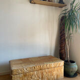 Banc pouf coffre en cuir patchwork  De Sède