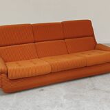 Complete orange salon JITONA in Atlantis Space Age style from the 1970s.