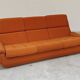 Complete orange salon JITONA in Atlantis Space Age style from the 1970s.