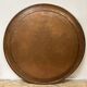 Large ancient copper tray, engraved Persia, offering scenes, vintage ethnic