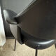 Fauteuil noir années 50