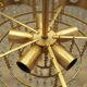 Brass chandelier, Danish design, 1970s, produced in Denmark