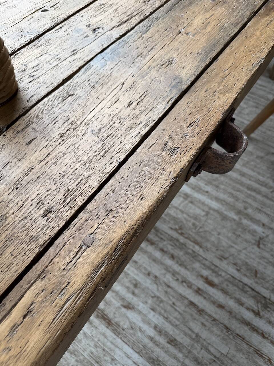Brutalist popular art table XXL 3.5m/4m pine and oak
