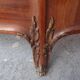 Golden bronze Louis XVI style mahogany bed