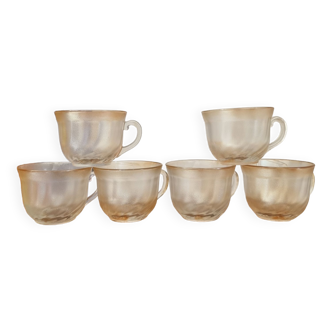 Set of 6 vintage cups Arcoroc
