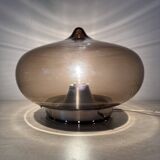 Mid-century Dijkstra smoked glass ceiling lamp space age, 1970’s