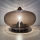 Plafonnier en verre fumé Dijkstra du milieu du siècle, Space Age, années 1970