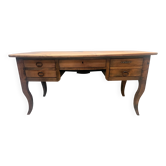 Provincial desk made of solid cherry wood, 20th century.