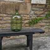 Green and oval demijohn