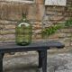 Green and oval demijohn