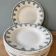 Set of 10 plates (5 flat and 5 hollow) in St Amand earthenware, Céranord