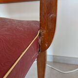 Red bridge chair