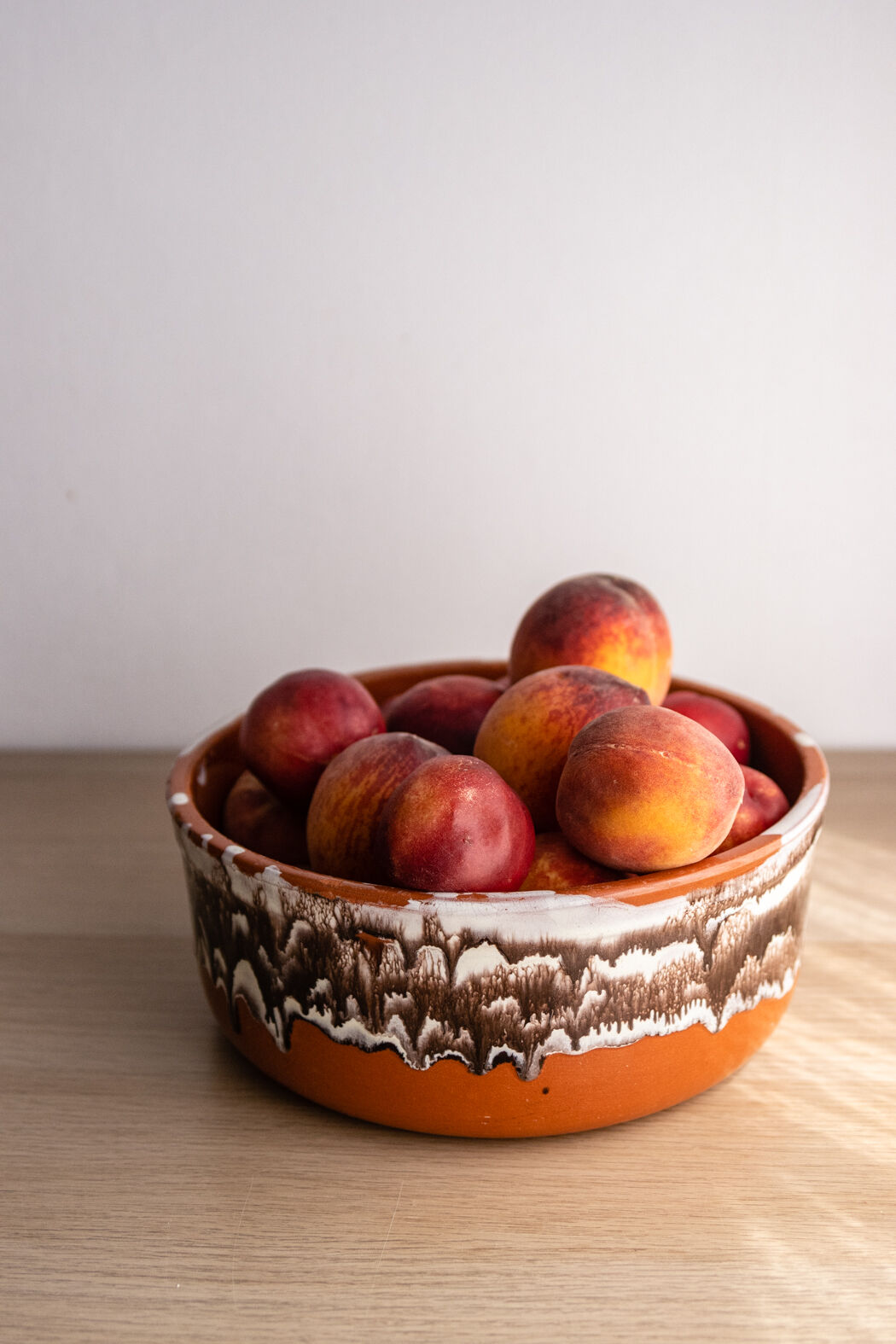 Enamelled terracotta salad bowl