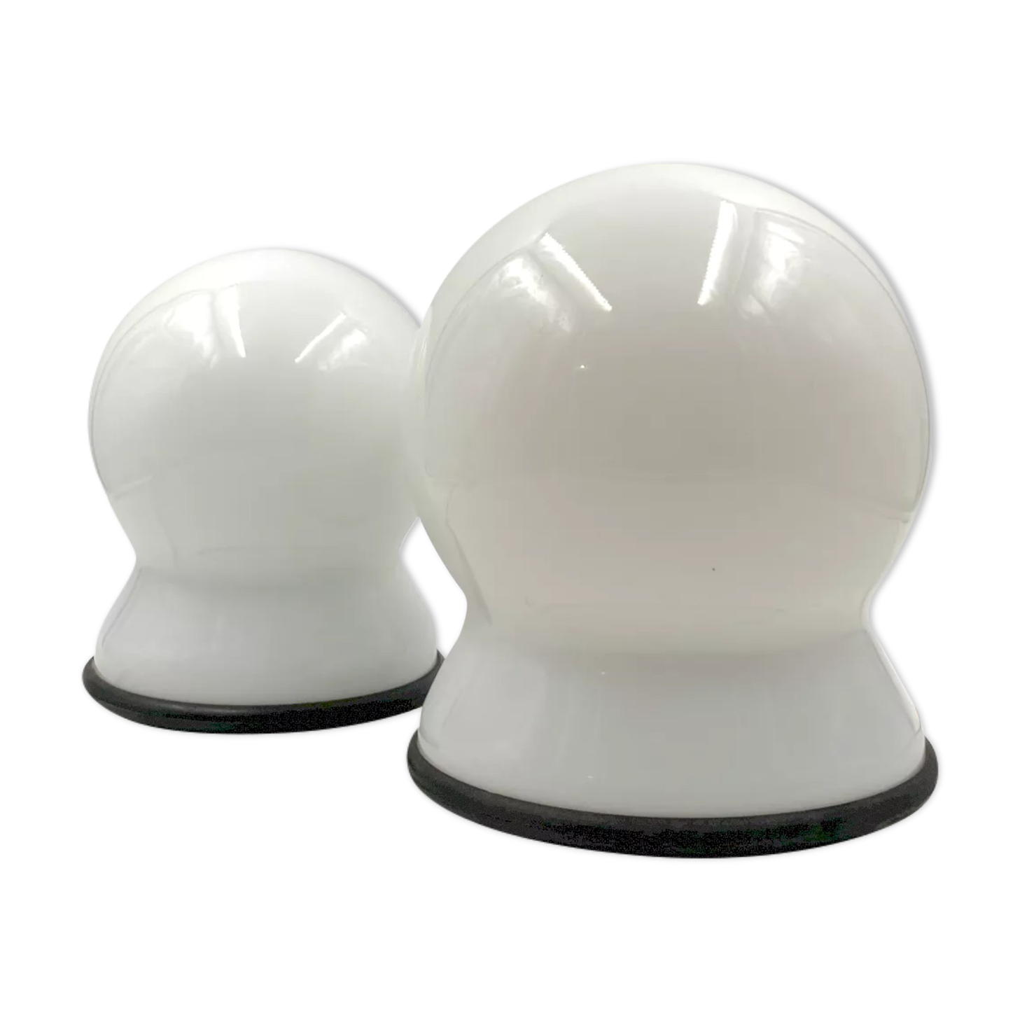 Sergio Asti, Set of 2 "Scafandro" Table Lamps, Candle, Italy 1970s