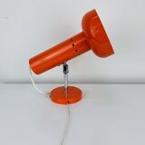 Vintage 70s orange spotlight wall light, space age