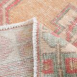 4x8 Red & Yellow Pastel Vintage Rug, 117x254Cm SK 20718