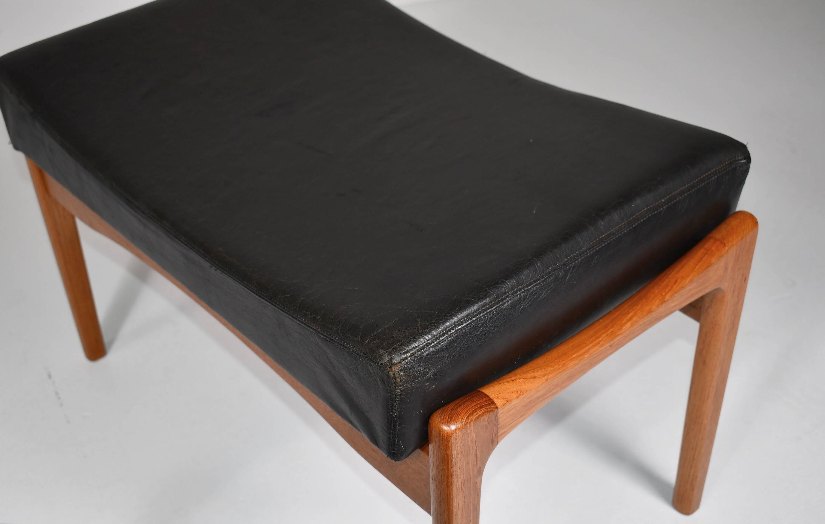 Armchair and footrest by Ib Kofod-Larsen for OPE, Sweden