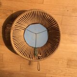 Mirror in rope early 195 - 48x48cm