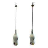 Murano Glass Light Pendants by De Mayo Set of 2