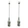 Murano Glass Light Pendants by De Mayo Set of 2