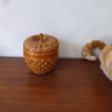 Apple box made of vegetable fibre