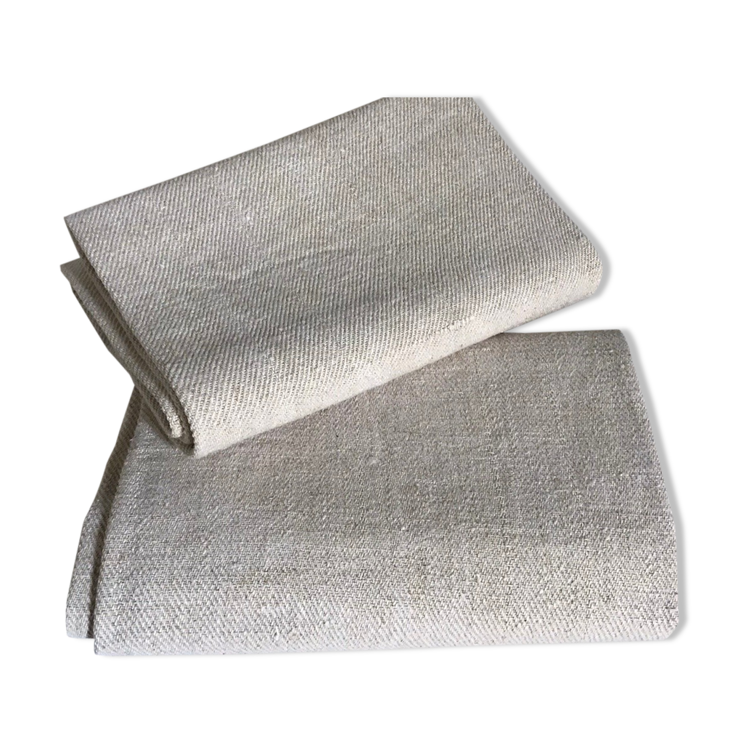 Pair of small hemp farm tablecloths