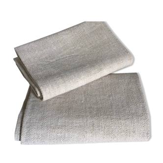 Pair of small hemp farm tablecloths