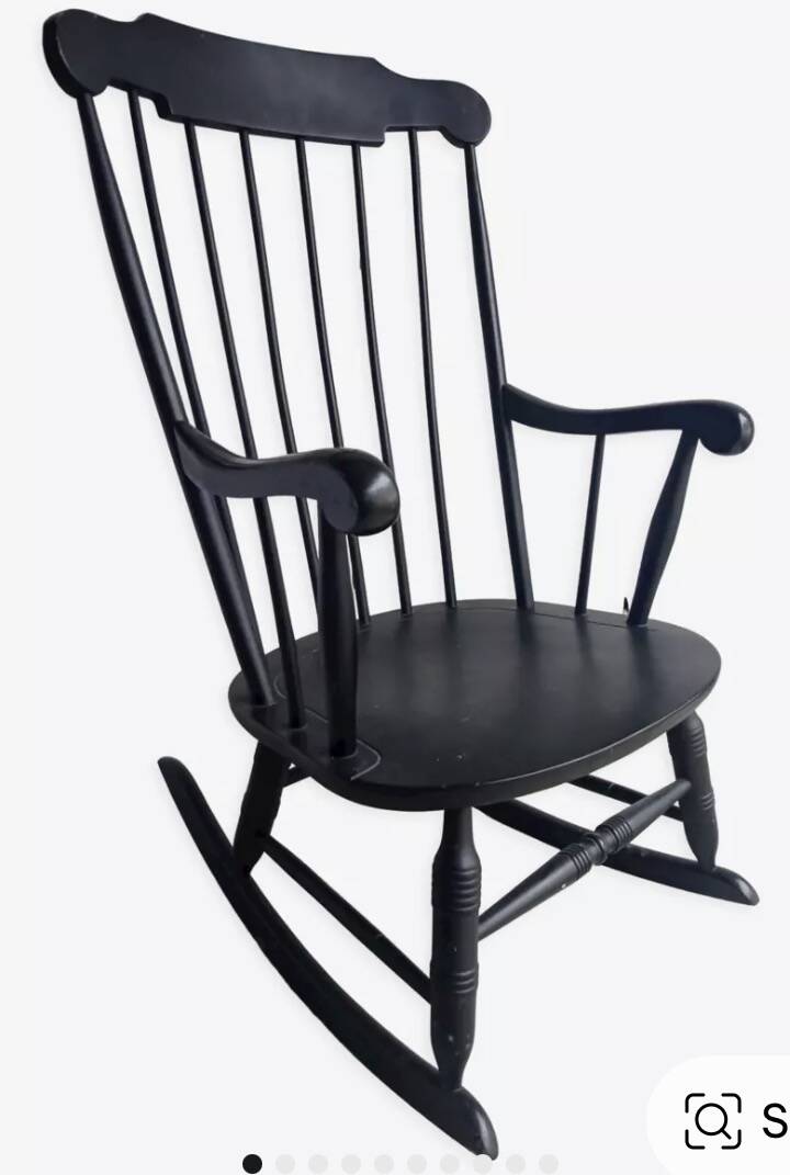 Rocking-chair noir Stol Kamnik