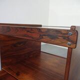 Danish Rosewood & Glass Side Table, 1960s