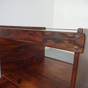 Danish Rosewood & Glass Side Table, 1960s