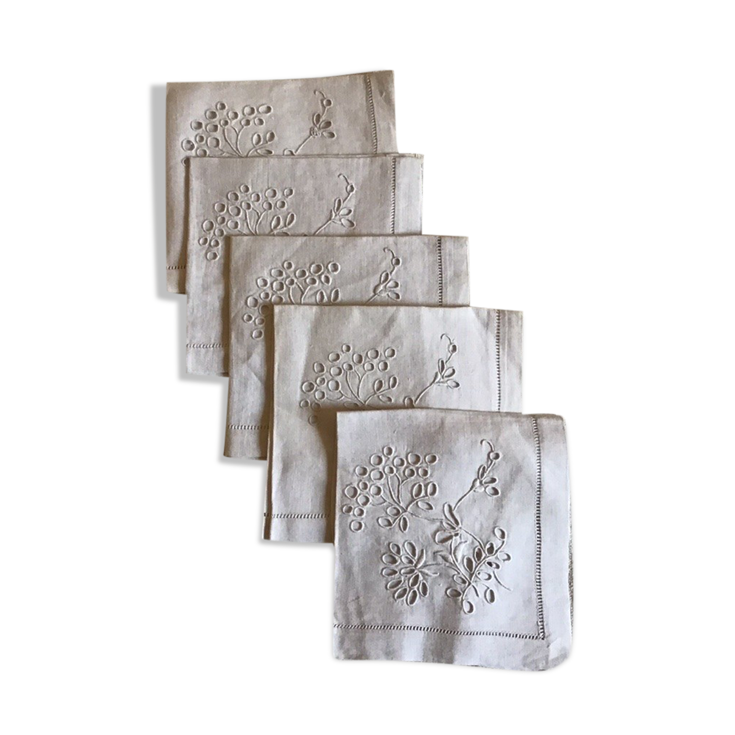 Set of 5 linen towels