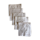 Set of 5 linen towels